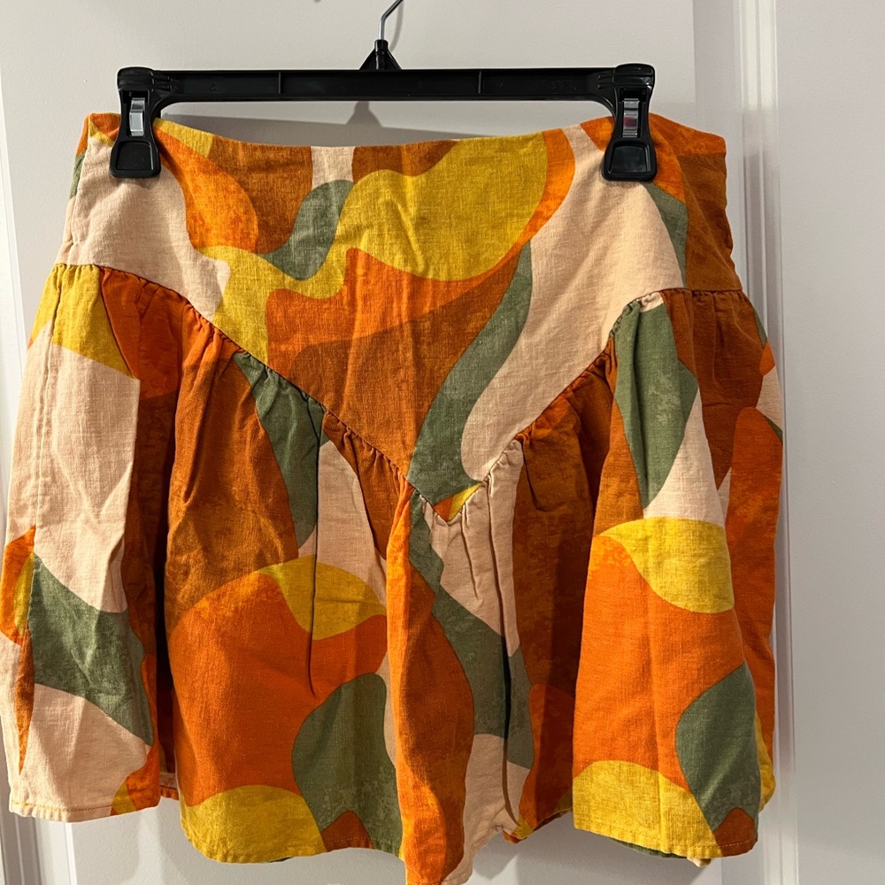 NOEL for target Vintage Style Multicolor Skirt with free silk scarf!!!